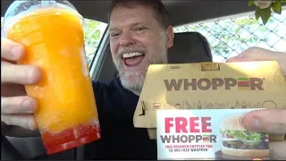 Free Whopper and  Hungry Jacks Bursties Review