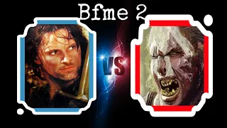BFME 2 Aragorn vs Lurtz with Lord of The Rings cinematics!