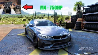 BMW M4 F82 750hp tuned - Forza horizon 5 | Logitech G923 steering wheel+shifter gameplay