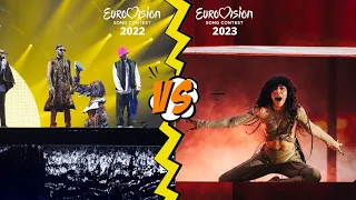 BATTLE BY COUNTRIES | Eurovision 2022 vs 2023