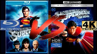 SUPERMAN THE MOVIE (1978) 4K ULTRA HD VS BLURAY COMPARISON