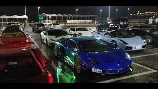 ＃諸星ー家#世界最強諸星一家 電飾 スーパーカー加速サウンド Super cars sound in Japan. Lamborghini Ferrari  AMG GT, GTR35 Audi R8