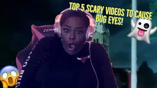 Top 5 SCARY Ghost Videos To CAUSE Bug Eyes O_O {Reaction} | Nuke’s Top 5 | Vlogtober #5