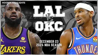Los Angeles Lakers vs Oklahoma City Thunder Full Game Highlights | Dec 23 | 2024 NBA Season