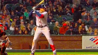 Austin Riley Slow Motion Home Run Baseball Swing Hitting Mechanics