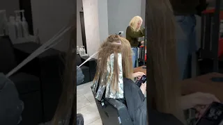 Окрашивание в технике Омбре, (ombré) балаяж ( balayage) методом начёса. Стилист Прончева Владимира