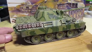 Plastic Models -1/35 Dragon Models WWII German Panther D Tank - Completed Build Review