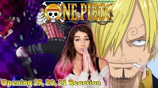 ONE PIECE Opening 19, 20, 21 REACTION!