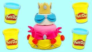 How to Make a Cute Play Doh Princess Dress Cake | Fun & Easy DIY Play Dough Arts and Crafts!