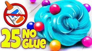 25 EASIEST 1 INGREDIENT AND NO GLUE SLIME RECIPES EVER! NO FAIL!