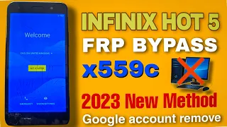 infinix Hot 5 x559c frp bypass 2023 without PC with New trick