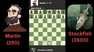 Can Stockfish beat Martin with only 1 queen?🤨