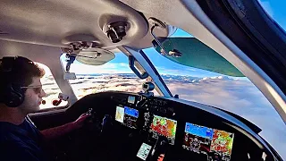 Thunderstorms And Fog From LA To Denver! Single Pilot Jet Flight