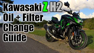 Oil and Filter Change on the Kawasaki Z H2 | A Total NOOBs Guide!