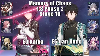 E0 Kafka & E6 Dan Heng | 1.3 Memory of Chaos 10 3 Stars | Honkai: Star Rail