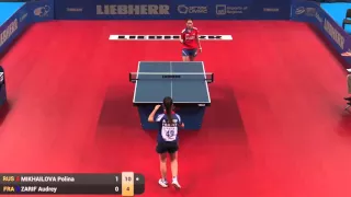 Polina MIKHAILOVA vs Audrey ZARIF