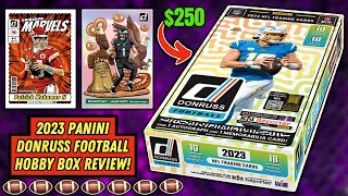 *2023 DONRUSS FOOTBALL HOBBY BOX REVIEW!🏈 LETS GO HUNTING FOR A DOWNTOWN!🔥