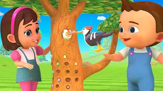 Learning Colors for Children with Little Babies Fun Play Feeding Birds | 3D Animated Educational