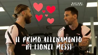 IL PRIMO ALLENAMENTO DI LIONEL MESSI CON LA PARROCCHIA SANTO GERMANO (PSG)