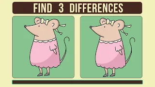 Puzzle | Find the 3 Difference #4 │choose fun | QUIZ | attention games