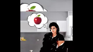 Michael Jackson wants to eat an apple 🍎 😂❤️🥰