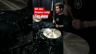 60 second drums-only play along | Rock