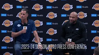 Rob Pelinka & Darvin Ham 2023-24 Season Intro Press Conference