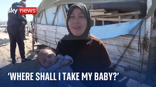 Gaza: Mum of two-month-old tearful as Netanyahu doubles down on Rafah offensive