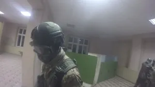 Впервые на CQB страйкболе,веселые побегушки