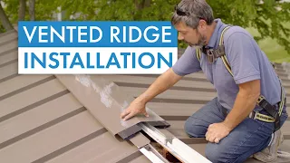 How to Install a Vented Ridge Detail on a Standing Seam Metal Roof