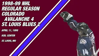 1998-99 NHL Regular Season: Colorado Avalanche 4, St. Louis Blues 2