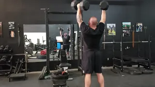 Full OVERHEAD PRESS Workout w/ Commentary - Shoulders and Triceps Work w/ Accessory PLUS Yoke Walks