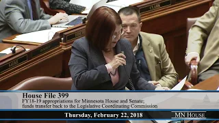 Floor debate of House/Senate funding bill  2/22/18