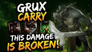 Paragon Grux Gameplay - ONE HIT KILL BUILD - 400% BONUS DAMAGE!