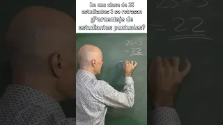 CALCULA EL PORCENTAJE. Problema de matemáticas