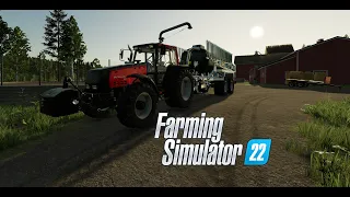 Farming simulator 22 Karhuvaara osa 14 valmetilla paskan ajoa