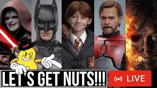 LET'S GET NUTS!!! *LIVE* STAR WARS HOT TOYS HEAT | INART RON WEASLEY | MARS TOYS PENGUIN & MORE!!!