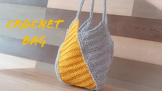 How to Crochet Easy bag for Beginners