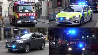 Fire Officer, Unmarked Police And Emergency Vehicles Responding To Incidents In London!!