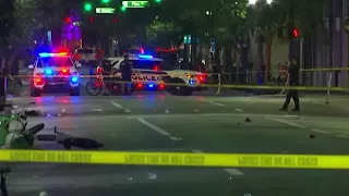 Suspect search continues in downtown Orlando shooting