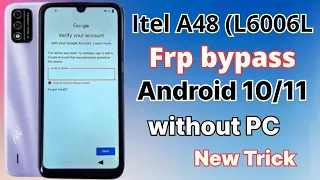 itel A48 (L6006) Frp Bypass 2023 || New Method without PC😱😱😱
