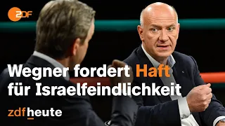 Regierender Bürgermeister Berlins entsetzt über antiisraelische Demos | Markus Lanz vom 17.10.2023