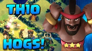 TH10 HOG RIDER MASTERCLASS - Clash of Clans 3 Star Attack Strategy! 2018 War Raids in CoC