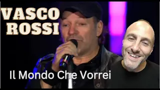 Vasco Rossi  Il Mondo Che Vorrei. live 2008. First time reaction