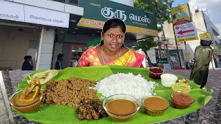 ஈரோட்டின் பாரம்பரிய சமையல் இப்டி ஒரு அசைவ விருந்து Erode Guru Mess Food Review in Tamil Foodies