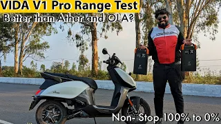 Hero Vida V1 Pro Real World Range Test - Really 165kms?