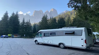 #1 Mit dem Wohnmobil über die Dolomiten nach Kroatien 🇭🇷 Geisler Alm und Seceda.