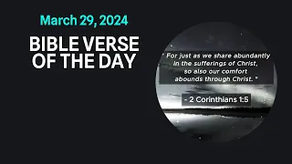 Bible Verse of the Day: March 29, 2024 #motivation #asmr #2024  #inspiration  #quotes #bibleverses