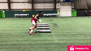 Clyde Newton BSN Combine Drills RB/LB 2019