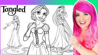 Coloring Rapunzel Tangled Coloring Pages | Prismacolor Markers